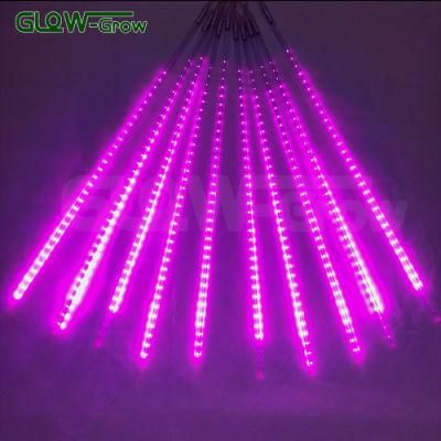 IP44 Waterproof Outdoor Purple LED Rain Falling Meteor Light for Home Shopping Mall Event Tree Decoration