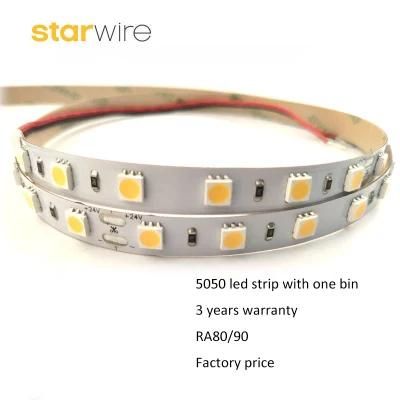 SMD5050 Flexible LED Tape/Strip with 60 LEDs/M (12V/24C, 1.5W/m)