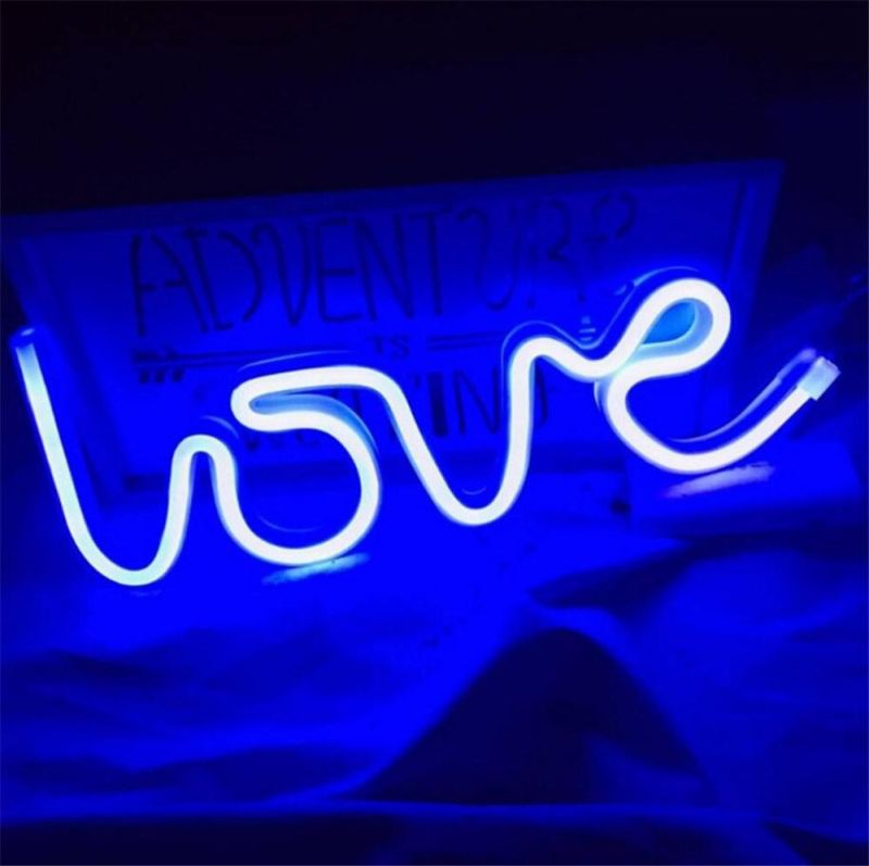 Creative Lip Moon Girlish Bedroom Decor LED Light