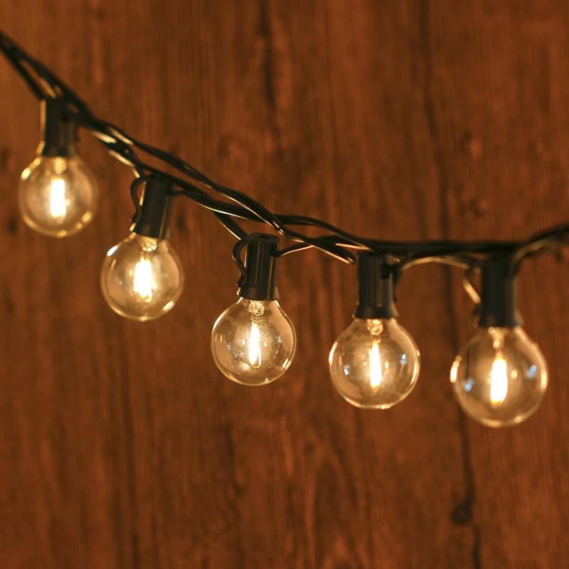 G40 Filament Bulbs 155 LEDs Patio String Lights for Backyard Bistro Cafe