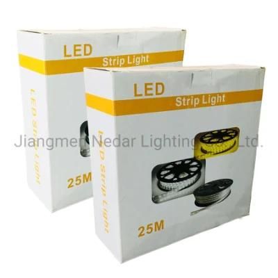 220V 230V Ce LED Strip Light with Power Supply 25 Meters 82 FT Length SMD 2835 120LED