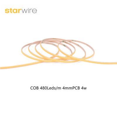 Cuttable COB LED Strip 4mm PCB 480LEDs/M