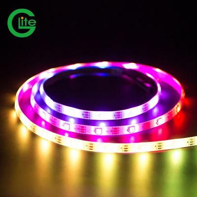 High Quality CE RoHS Addressable 2812 Pixel Outdoor Lighting LED Strip Light Ws2812