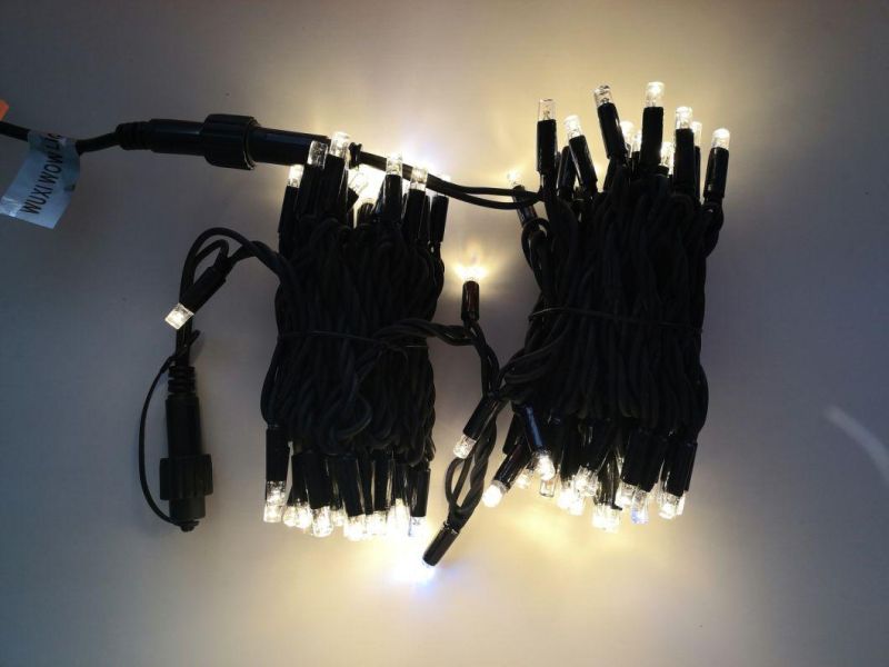 Black Rubber Fairy Lights Icicle Christmas Light Lighting Chains LED Light