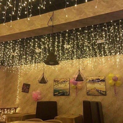 Garland Christmas LED Curtain Icicle Decoration Light