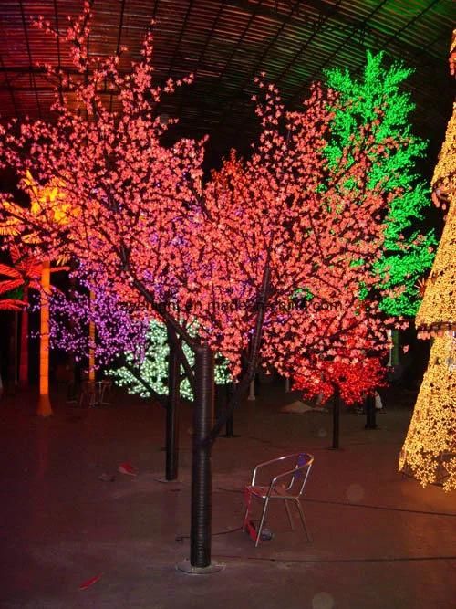Outdoor LED Cherry Blossom Christmas Tree Lights Decoration