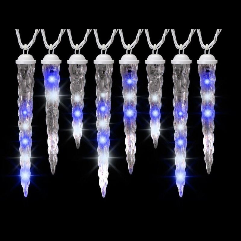 Icy White Shooting Star Varied Size Icicle Light