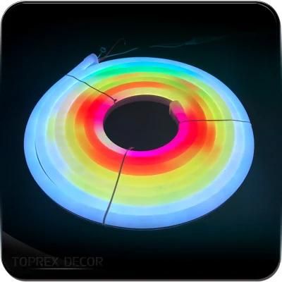 Unique Luxury Christmas Decorations Lights Single Color Customizable High Brightness Flexible LED Neon Strip