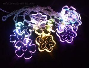 Colour Changing 20 LED Flower Light Chain Decoration