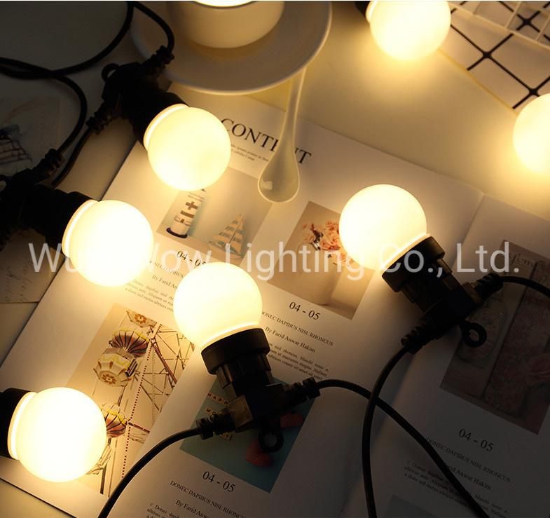 IP65 E27 Festoon Light Chain for Outdoor Holiday Festival Decorating Christmas Light Outdoor Decoration Patio String Lights