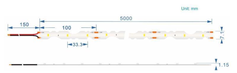 Super Long S Type 2835 Flexible LED Strips