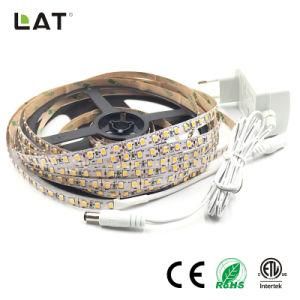 High Brightness DC12V 24V IP20 IP65 SMD2835 Ww 5m 120LEDs Flexible LED Strip Tape Ce ETL UL