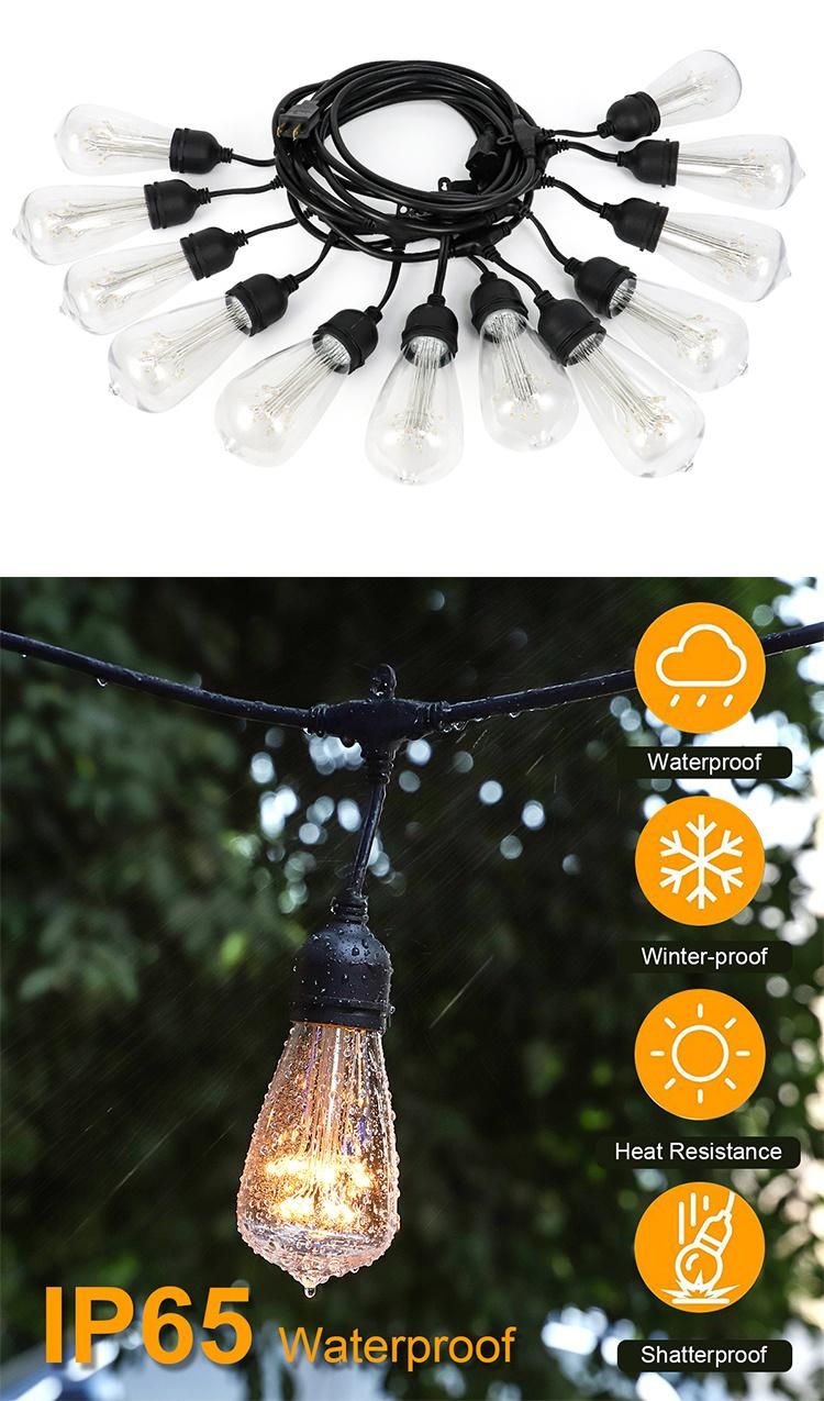 China Manufacturer Waterproof Indoor Outdoor Decorative Holiday Party String Light