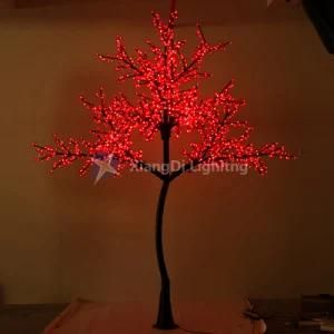 Artificial Cherry LED Tree Light Red Ce RoHS Waterproof