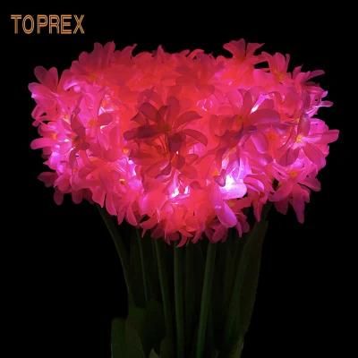 Toprex 2022 New Arrivals Artificial Pink LED Hyacinth Flower