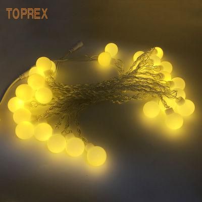Toprex Wholesale Christmas Home Store Decorative Colour Kids Festoon PE 10LED Ball LED String Lights
