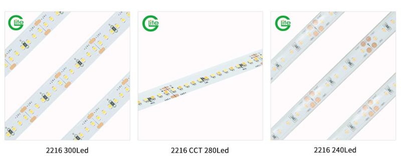 Perfect LED CRI95 SMD 2216 LED Light Strip 240 LEDs Strip Per Meter