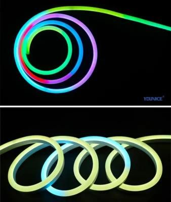 UV Resistance Dream Color Spi 5050 RGB LED Neon Strip with Stable Signal for Landscape Lighting
