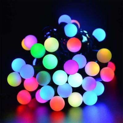 Waterproof LED Lights Ball String for Christmas Decorative Outdoor Christmas Colorful LED Mini Ball Bulb String Light