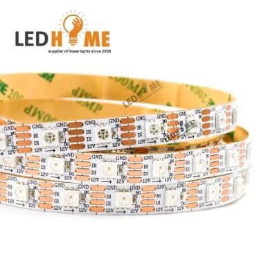 DMX512 Compatible 12V 14.4W 60 Pixel Digital Colorful RGB LED Strip with 60 IC Built-in 60 LEDs