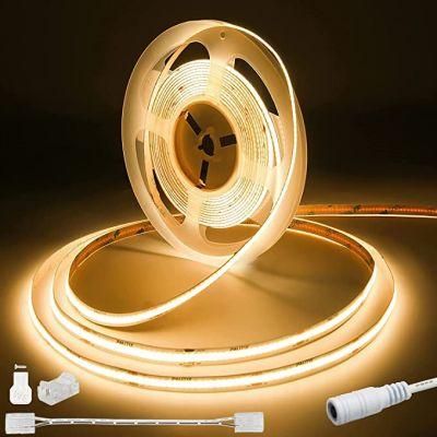 Waterproof IP68 COB Flexible Rope Light 12V 24V LED Strip with CE Certificated