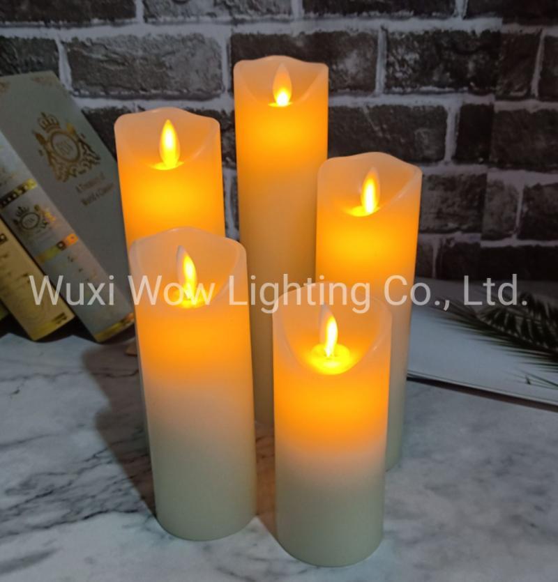 Five Sets of Remote Control Bevel Swing LED Electronic Candle Lights Hotel Wedding Christmas Scene Decoration Lights