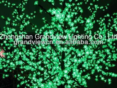 Green LED Cherry Blossom Tree Light for Street Garden Park Decoration with CE RoHS