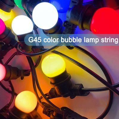 G45 String Lights for Holiday Party Multicolor Outdoor Decorative Lighting