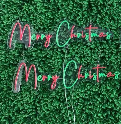 High Quality Neon Sign Custom for Merry Christmas Holiday Advertising Styling Neon