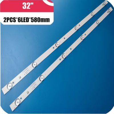 2022 Hot Universal 32inch TV Backlight Hard Strip 6 LEDs (6V) for Ms-L1343-V2 L. D32061330-081as-M Fzd-03 E348124 Hm 36V Ms-L1343