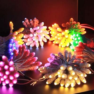 LED Christmas Lights LED String Fairy Light Chain Outdoor Use IP67 Connectable Rubber Cable Flash Lights
