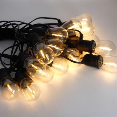 Outdoor Waterproof LED Double Modes Christmas Halloween Solar LED String Lights for Holiday Decoration