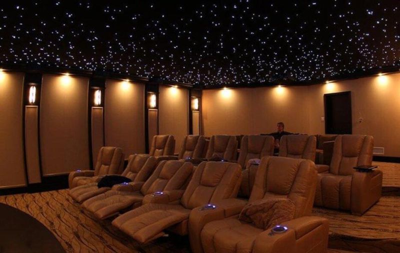 Polyester Sound Absorbing Star Ceiling Panels for Home Theater