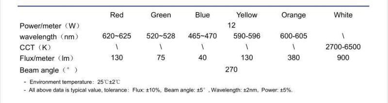 Beam Angle 270 Degrees 20mm Diameter DC12V/DC24V 2835 Flex Neon LED Strip