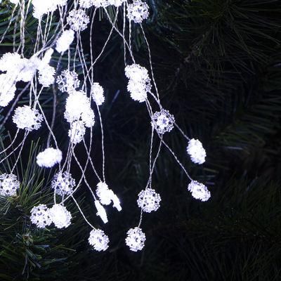 120 LED 8 Modes Dimmable Hanging Snowflake Starburst Lights Christmas Music Sync Firework Lights