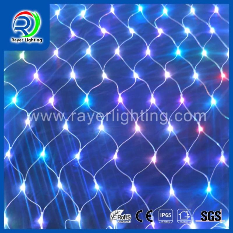 Holiday Party Christmas Decoration Multif Color 8 Functional LED Net Lights