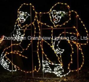 LED Gorilla Motif Lights for Xmas Illumination and Decorations