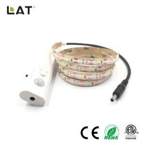 DC5V DC6V IP20 IP65 Ww Cw LED 2835 Flexible LED Strip/Tape Light Kit 3m with a Battery Box with Motion Sensor Ce/ETL/UL
