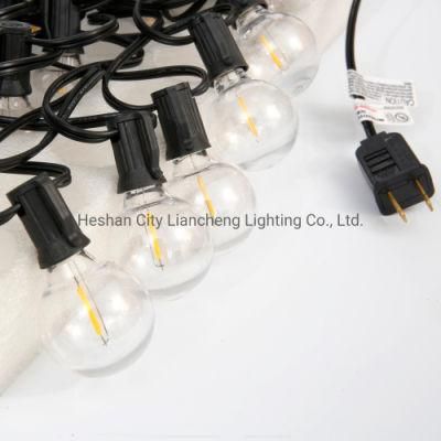 High Quality Merry Christmas Lighting 25L E12 Outdoor Shatterproof G40 LED String Light