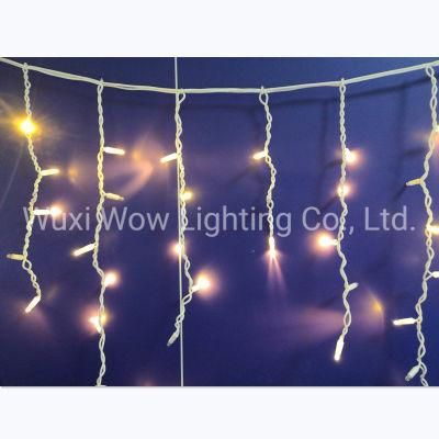 Rubber Garland LED Icicle IP65 LED Icicle Rubber Thread LED Rain Effect Warm White with Blue Christmas, Events, Wedding Outdoor Decorative Light