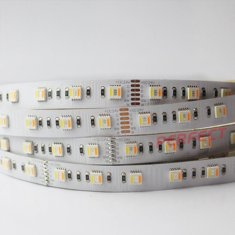 Wrgbw SMD5050 5in1 Color Change RGB+CCT Flexible LED Strip Light