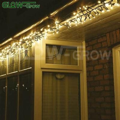 1m Connectable Warm White Outdoor Christmas LED Cluster Light String Light Ceiling Christmas Decoration
