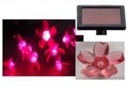 Solar Pink 20PCS Sakura Flower String Light