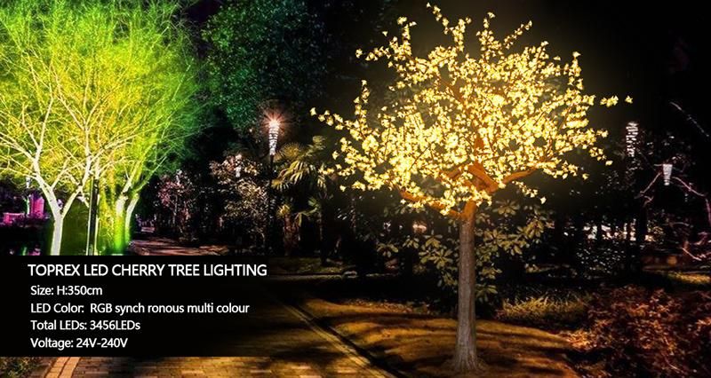 Toprex Decor Event Party Supplier Big Christmas Light Bulbs Customizable IP65 LED Artificial Wedding Tree