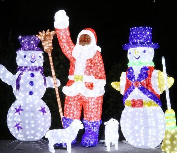 Christmas Ornaments LED Snowman Light Garden Christmas Lights