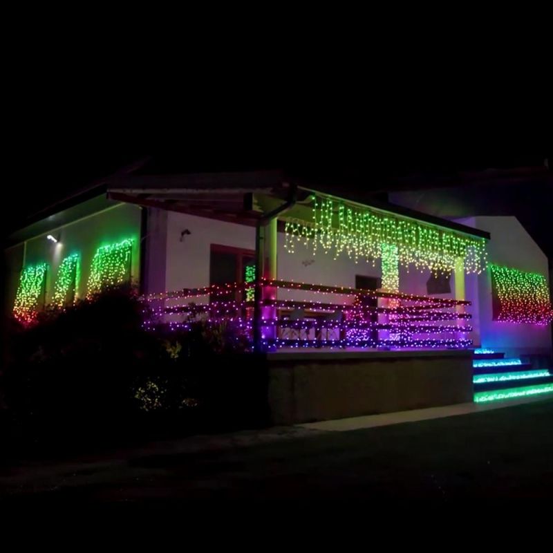Christmas Wedding Stage Decoration Programmable Matrix LED RGB Pixel Curtain Light