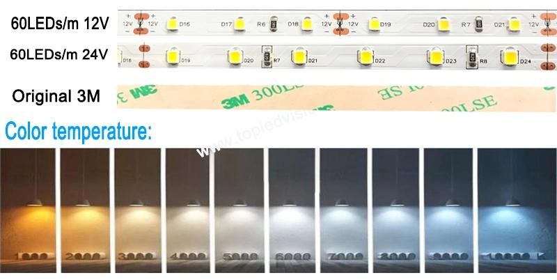 Waterproof LED Strip 12V LED Strip Light 60LEDs/M Mixing Colors Docorative Lights