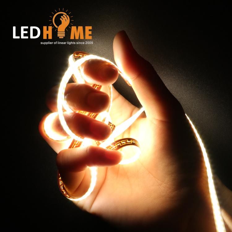 180 Degree Beam Angle COB LED Strip Flexible Light / Dots-Free LED Rope Lighting