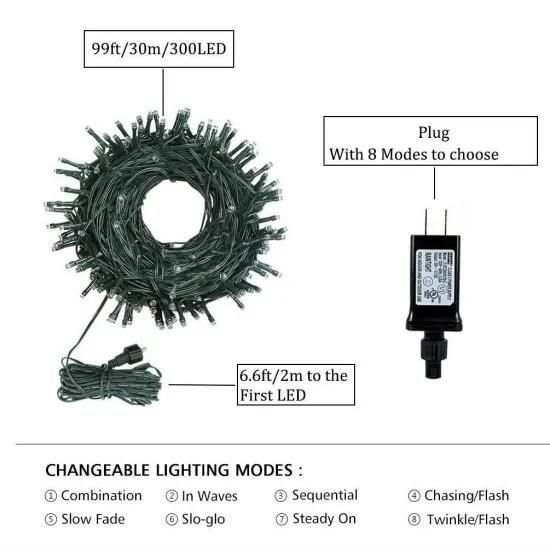 LED Outdoor Christmas String Lights for Tree Decorations