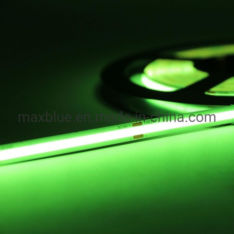 DC12V/24V 8W 10W COB Strip Light Green Color